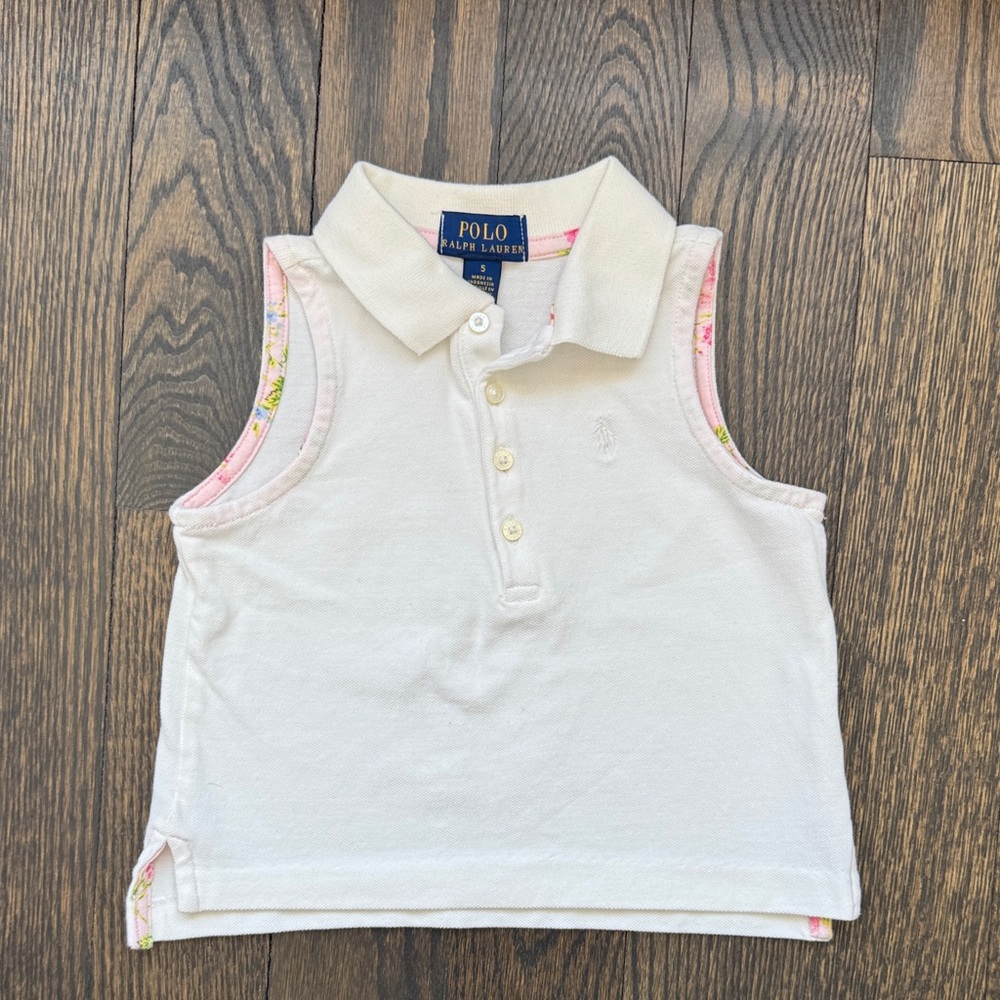 Polo by Ralph Lauren Kids White Sleeveless Polo